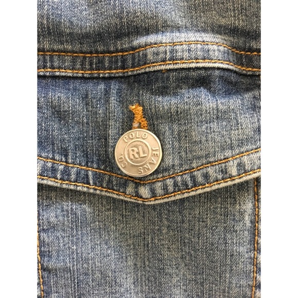 VTG Ralph Lauren Polo Jeans Co. Blue Jean Jacket Womens Sz S Cowboy Rodeo Y2K - Picture 6 of 16